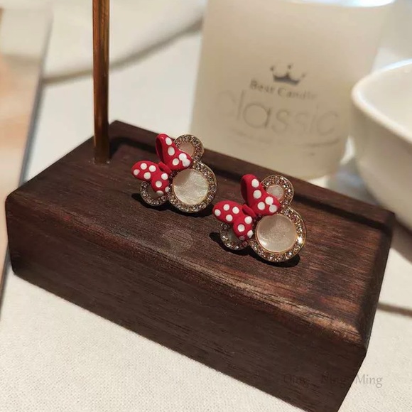 Minnie Mouse Earring Tiny Mickey Earrings - Picture 2 of 6
